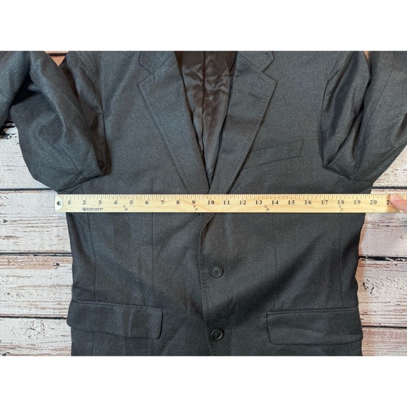Boss Hugo Boss Blazer Men's 38S Gray Marzotto Wool Sport Coat Jacket 2-Button - Picture 3 of 12
